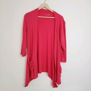 Logo Lori Goldstein Pink Button Down Cardigan